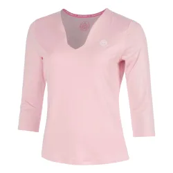 BIDI BADU Hey Laguna V-Neck Longsleeve Damen-altrosa