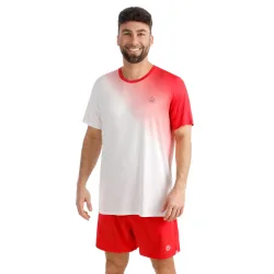 BIDI BADU Crew 2.0 T-Shirt Herren-rot, weiß