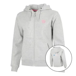 BIDI BADU Hey Laguna Logo Zip Hoody Damen - hellgrau