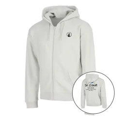 Quiet Please Crush On Court Essentials Sweatjacke Herren-hellgrau, schwarz
