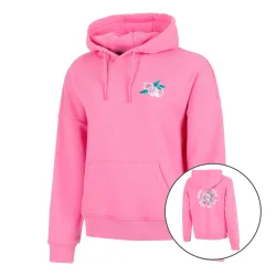 Quiet Please Crush TMTTC Hoody Damen - pink, weiß