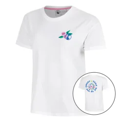 Quiet Please Crush TMTTC T-Shirt Damen-weiß, blau