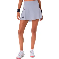 ASICS Match Pleat Rock Damen - blaugrau