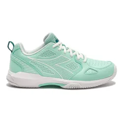 Diadora S. Challenge 7  Sandplatzschuh Damen - grün, weiß