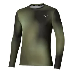 Mizuno Core Graphic Laufshirt Herren - dunkelgrün, oliv