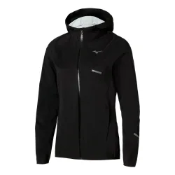 Mizuno Trail Waterproof 20K  Laufjacke Damen - schwarz