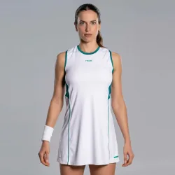 NOX Pro Kleid Damen - weiß, blaugrün