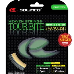 Solinco Tour Bite 6,8m Silber + Vanquish 6,3m Saitenset 13,1m - Silber, Nude