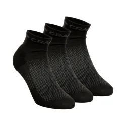 Craft Core Dry Mid Laufsocken 3er Pack - Schwarz