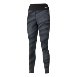 Mizuno 7/8 Printed Tight Damen-Schwarz