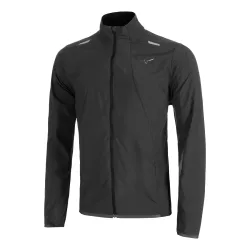 Mizuno Tech Light Laufjacke Herren-Schwarz