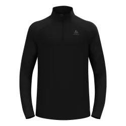 Odlo Essential Ceramiwarm Lauf-Mid Layer Half-Zip für Herren - Running - schwarz, L