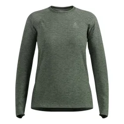 Odlo Essential Seamless Langarm-Laufshirt für Damen - Training, Running - grün, XL