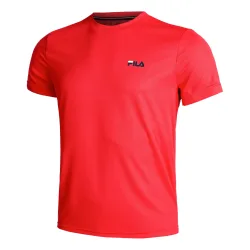 Fila Logo Small T - Shirt Herren Rot