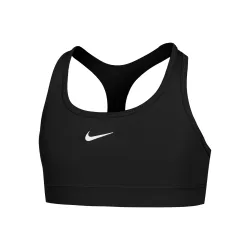 Nike Dri - Fit Swoosh Sport BH Mädchen Schwarz