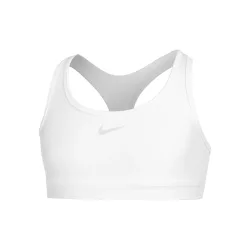 Nike Dri - Fit Swoosh Sport BH Mädchen Weiß