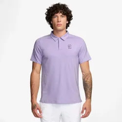 Nike Court Dri - FIT Advantage Polo Herren Flieder, Schwarz