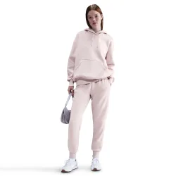 Nike Phoenix Fleece Mid Rise Trainingshose Damen - altrosa