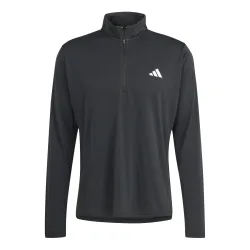 adidas Essentials 1/4 Zip Longsleeve Herren - Schwarz