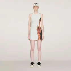 adidas Y - 3 Wow Kleid Damen Creme, Mehrfarbig