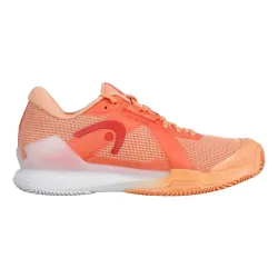 HEAD Sprint Pro 4.0 Sandplatzschuh Damen - Koralle, Weiß