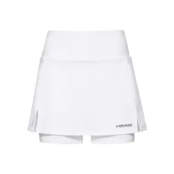 HEAD Club Basic Long Rock Damen - Weiß, Silber