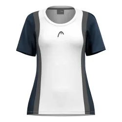HEAD Club 25 Tech T - Shirt Damen Weiß, Dunkelblau