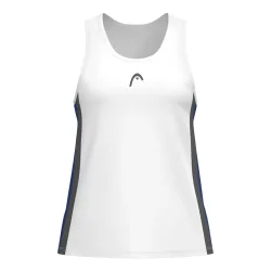 HEAD Club 25 Tech Tank - Top Damen Weiß, Dunkelblau