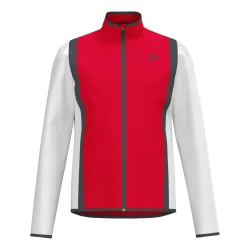 HEAD Club 25 Jacket Men Trainingsjacke Herren - Rot, Weiß