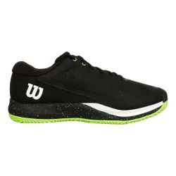Wilson Rush Pro Ace Sandplatzschuh Herren - Schwarz, Neongrün