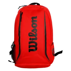 Wilson EMEA Reflective Tennisrucksack - Rot, Schwarz