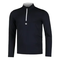 Wilson Elevate Performance Longsleeve Herren - Dunkelblau