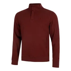 Wilson Tennis Club 1/2 Zip Mock Sweatshirt Herren - berry