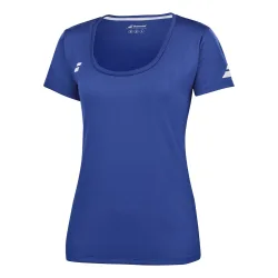 Babolat Play Cap Sleeve T - Shirt Mädchen Dunkelblau, Weiß