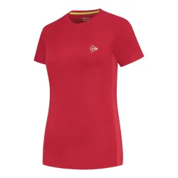 Dunlop Club Crew T - Shirt Damen Rot