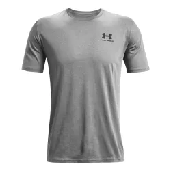 Under Armour Sportstyle Left Chest T - Shirt Herren Grau, Schwarz