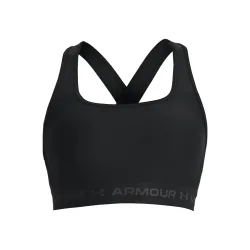 Under Armour Crossback Mid Sport - BH Damen Schwarz, Grau