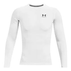 Under Armour Heatgear Comp Longsleeve Herren - Weiß, Schwarz