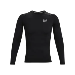 Under Armour Heatgear Comp Longsleeve Herren - Schwarz, Weiß