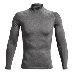 Under Armour Heatgear Comp Mock Longsleeve Herren-Grau