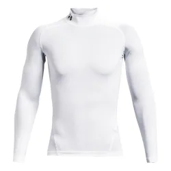 Under Armour Heatgear Comp Mock Longsleeve Herren - Weiß