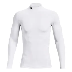 Under Armour Coldgear Comp Mock Longsleeve Herren - Weiß
