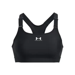 Under Armour Heatgear High Sport - BH Damen Schwarz, Weiß
