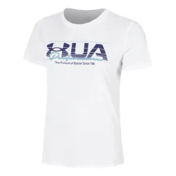 Under Armour UA Vintage Performance T - Shirt Damen Weiß