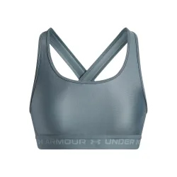 Under Armour Crossback Middle Sport-BH Damen - oliv