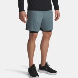 Under Armour Tech Vent 2in1 Shorts Herren - blaugrau