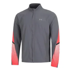 Under Armour Velociti Storm Laufjacke Herren-Grau,Rot