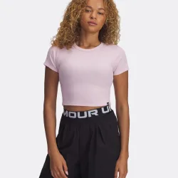 Under Armour Rival Rib T-Shirt Damen-Pink