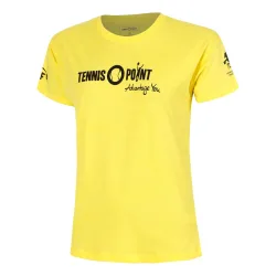 Tennis - Point Team Yellow T Shirt Damen Gelb, Schwarz