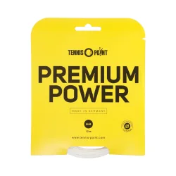 Tennis - Point Premium Power Saitenset 12m Weiß